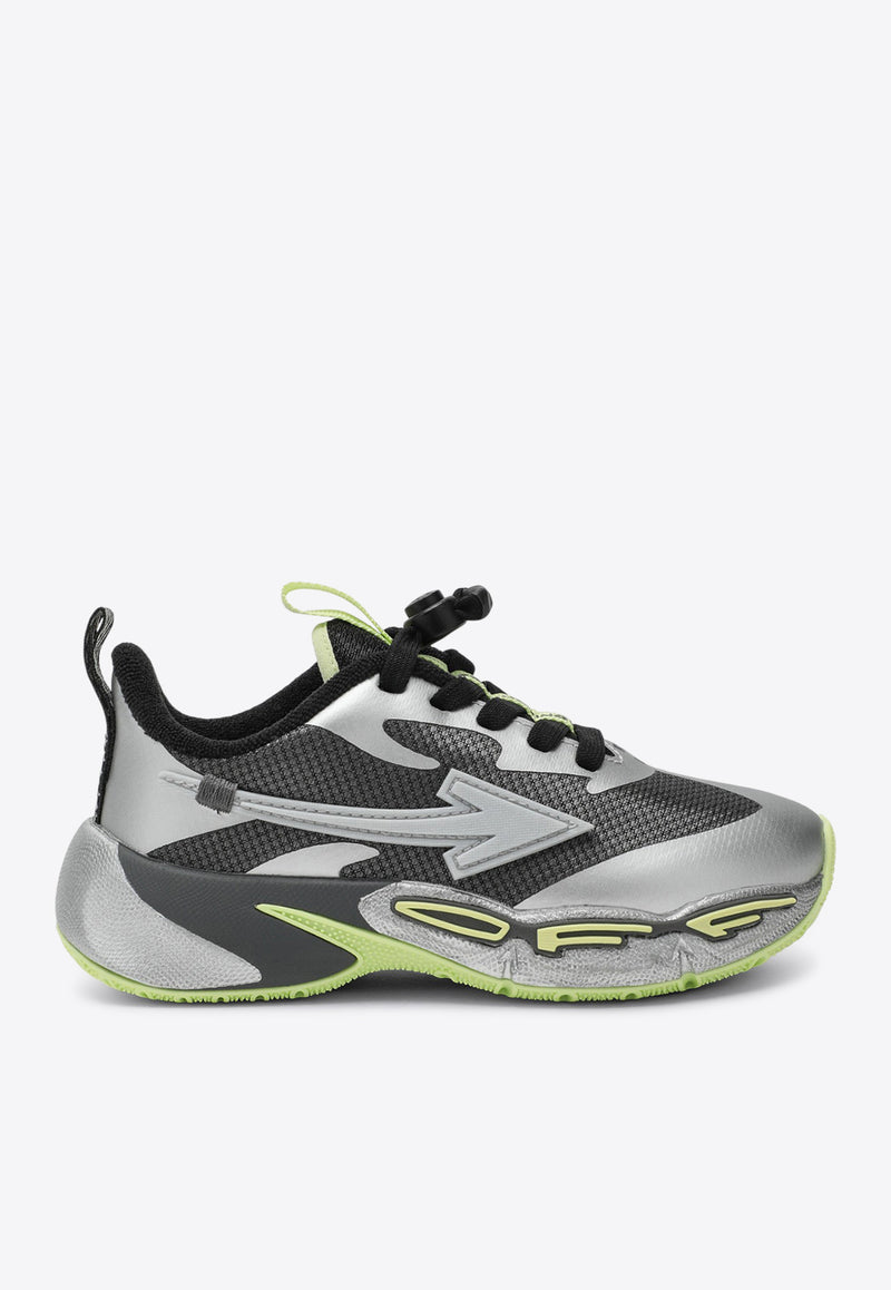 Off-White Kids Boys For Jumping Low-Top Sneakers Gray OBIA013F25FAB001/R_OFFW-0772