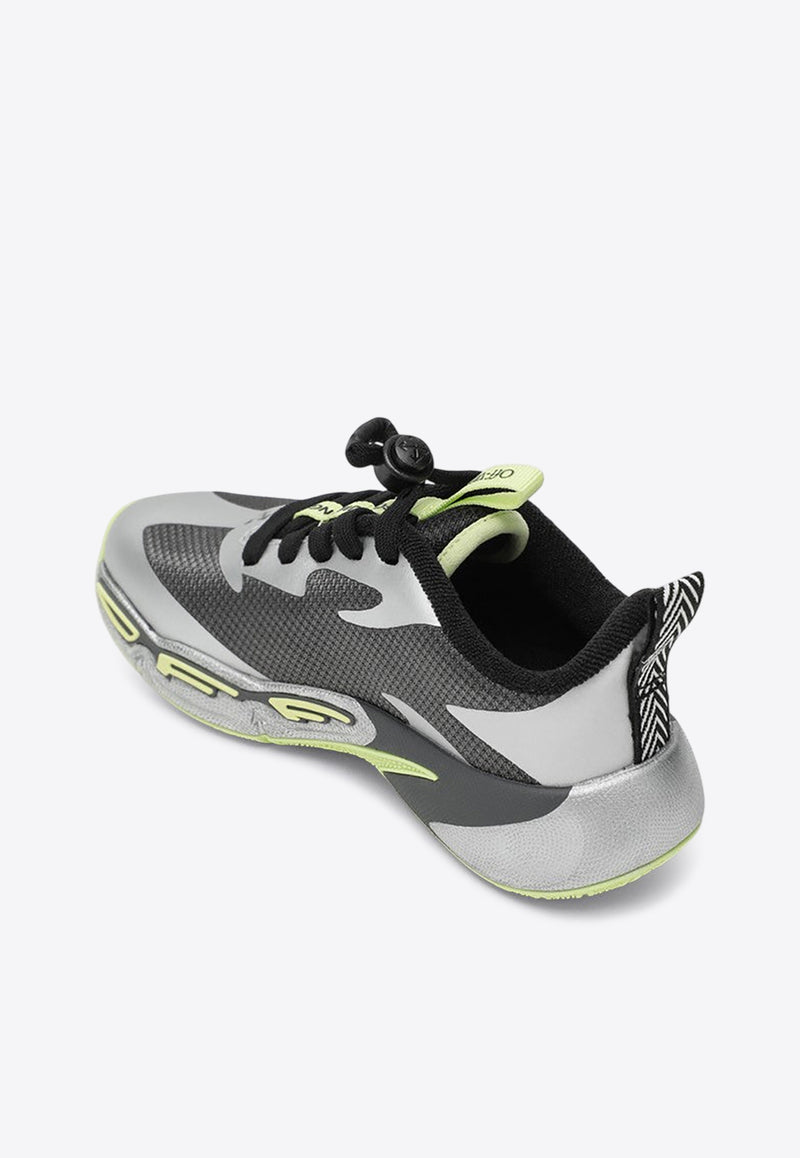 Off-White Kids Boys For Jumping Low-Top Sneakers Gray OBIA013F25FAB001/R_OFFW-0772