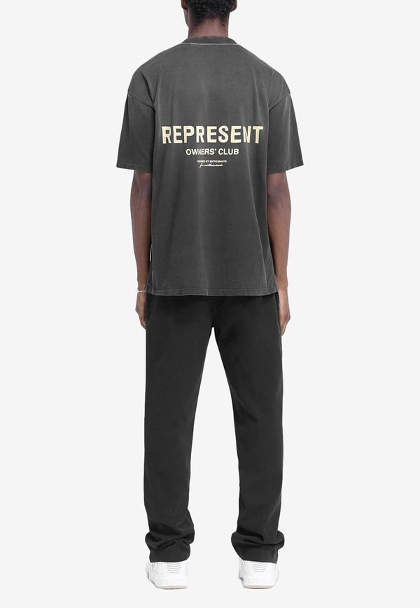 Represent Owner's Club Faded Crewneck T-shirt Black OCM41114-0330_BLACK