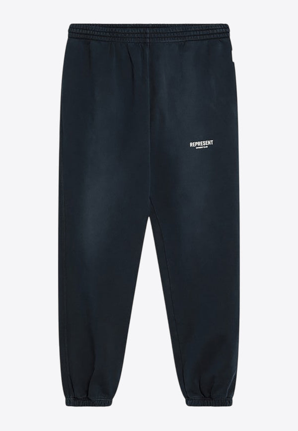 Represent Washed Logo Track Pants Blue OCM41116CO/Q_REPRE-224