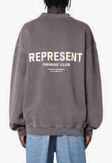 Represent Owners Club Printed Polo Sweatshirt Gray OCM41117CO/P_REPRE-165