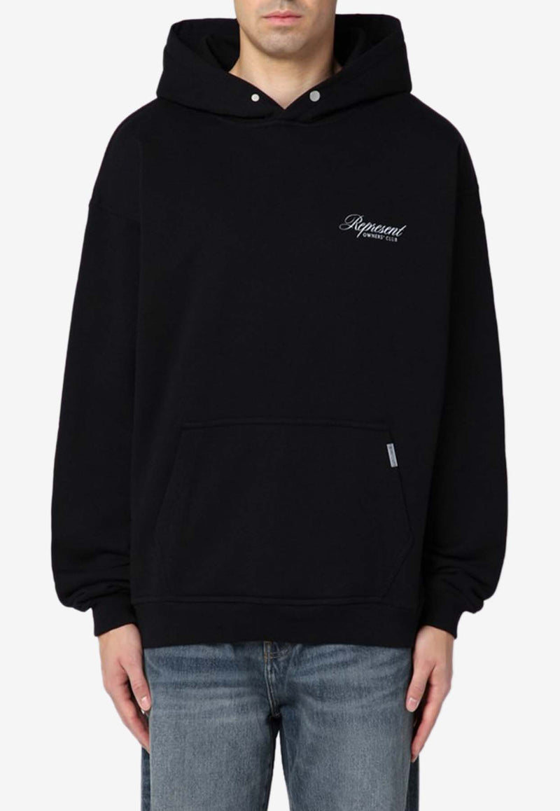 Represent Owners Club Logo Hooded Sweatshirt Black OCM41200CO/Q_REPRE-001