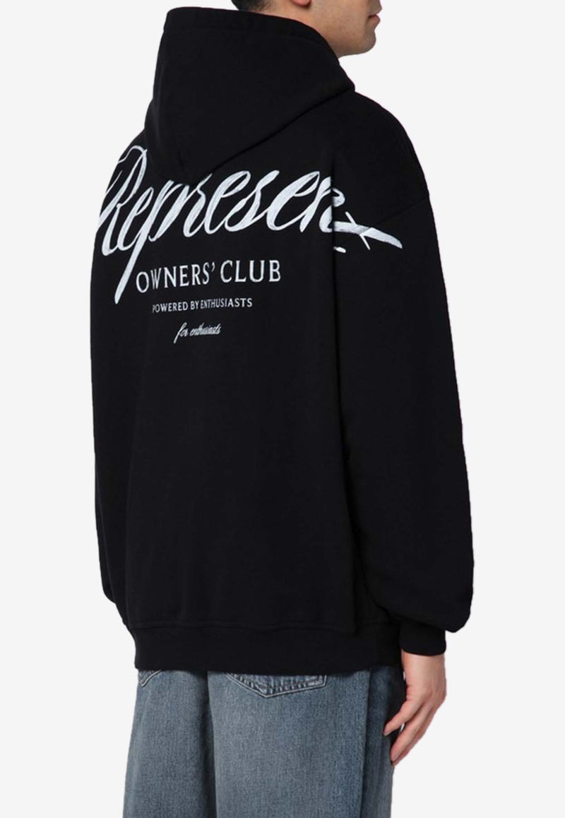 Represent Owners Club Logo Hooded Sweatshirt Black OCM41200CO/Q_REPRE-001