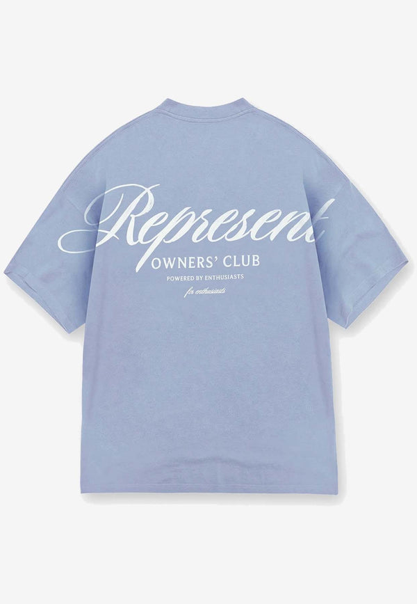 Represent Owner's Club Script T-shirt Blue OCM41201-08_BLUE