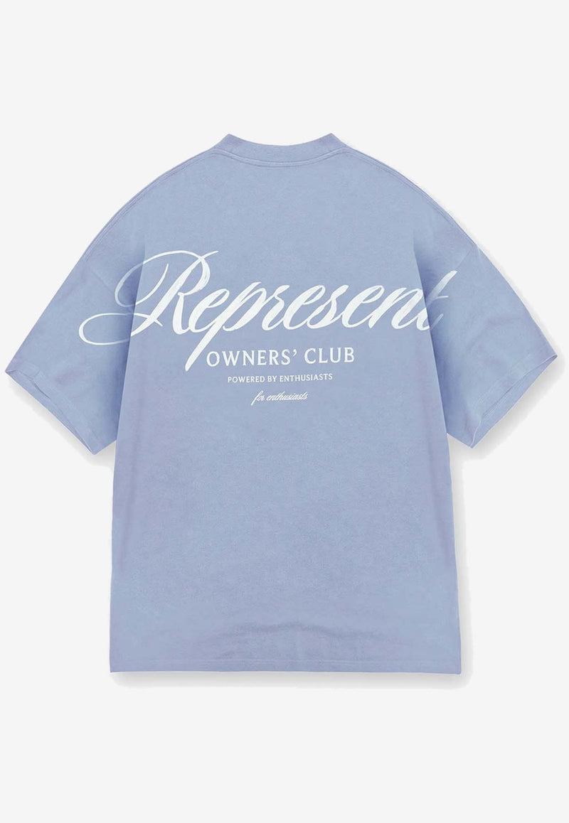 Represent Owner's Club Script T-shirt Blue OCM41201-08_BLUE