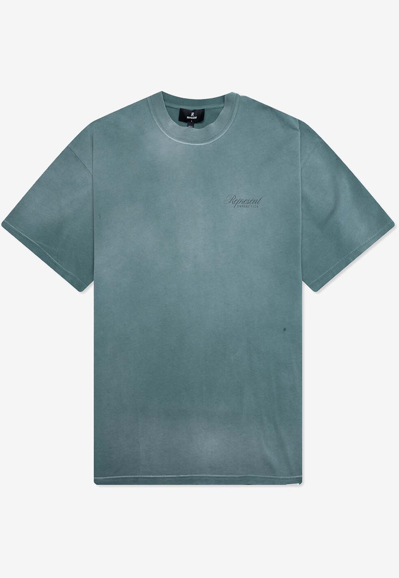 Represent Owner's Club Script Faded T-shirt Green OCM41201-39_GREEN