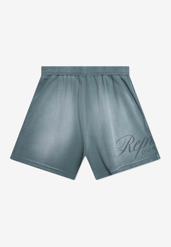 Represent Owner's Club Script Faded Mesh Shorts Green OCM41237-39_GREEN