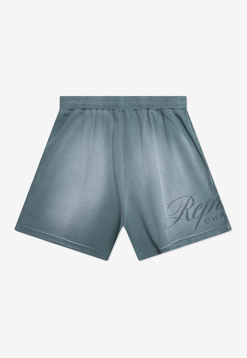 Represent Owner's Club Script Faded Mesh Shorts Green OCM41237-39_GREEN