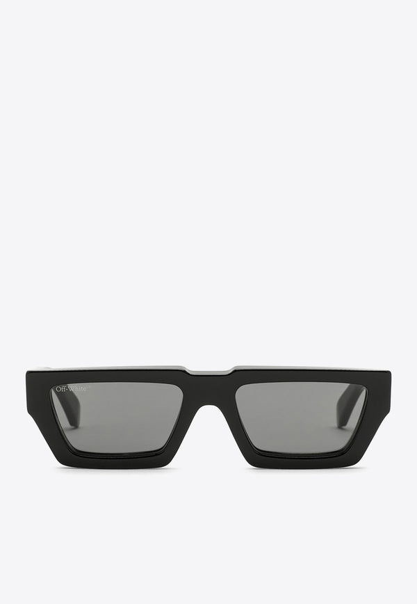 Off-White Rectangular Manchester Sunglasses - Black OERI002C99PLA002/N_OFFW-1007