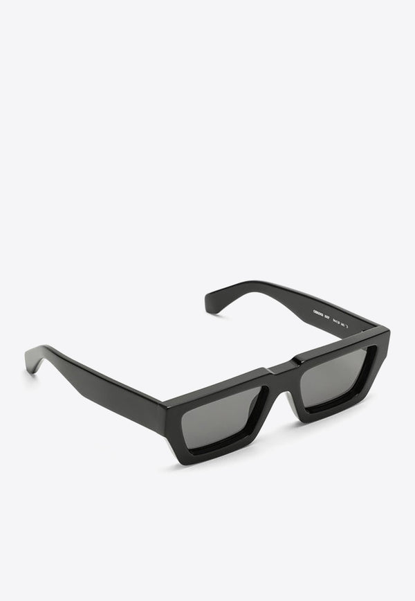 Off-White Rectangular Manchester Sunglasses - Black OERI002C99PLA002/N_OFFW-1007