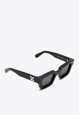 Off-White Virgil Rectangular Logo Sunglasses Gray OERI008C99PLA005/O_OFFW-1007