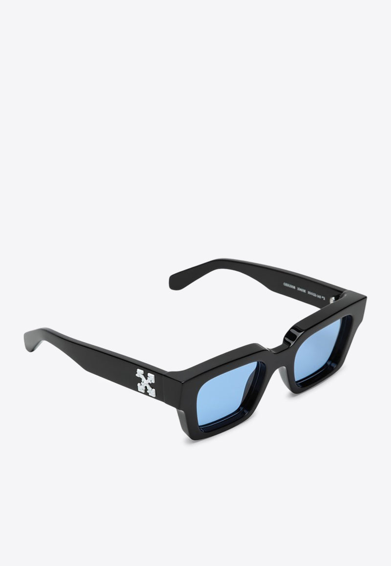 Off-White Virgil Rectangular Logo Sunglasses Blue OERI008C99PLA005/O_OFFW-1045