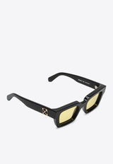 Off-White Virgil Rectangular Logo Sunglasses Yellow OERI126S24PLA001/O_OFFW-1018