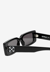 Off-White Arthur Slim Rectangular Sunglasses Black OERI127S24PLA001/O_OFFW-1007