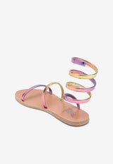 Ancient Greek Sandals Ofis Wraparound Flat Sandals Multicolor OFIS-LE/M_ANCIE-TS
