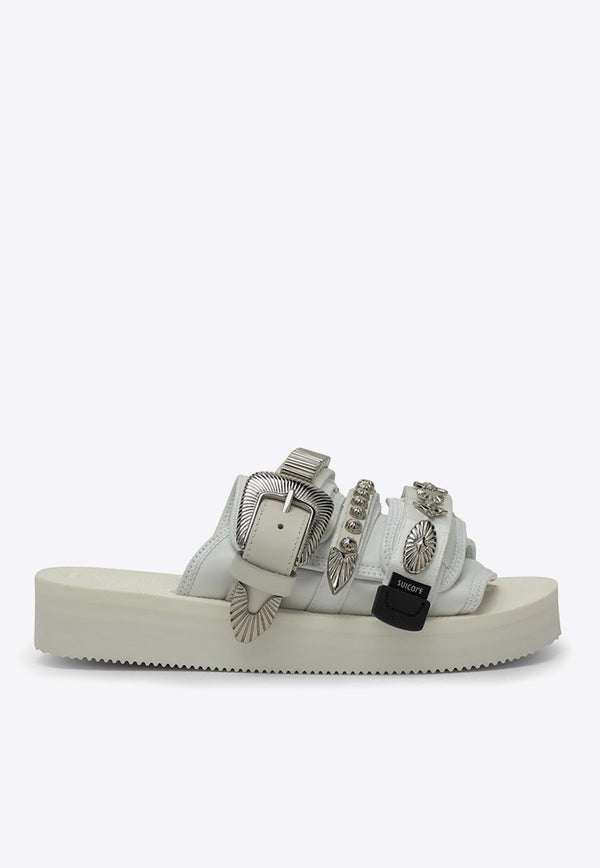 Suicoke X Toga Moto Flatform Slides OG056CABTOGLE/M_SUICO-WHT