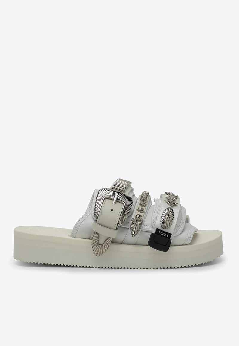 Suicoke X Toga Moto Flatform Slides OG056CABTOGLE/M_SUICO-WHT