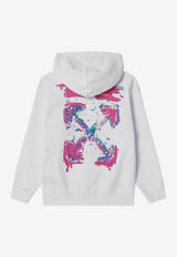 Off-White Kids Girls Arrows Print Hooded Sweatshirt White OGBB002S26FLE003/S_OFFW-1000