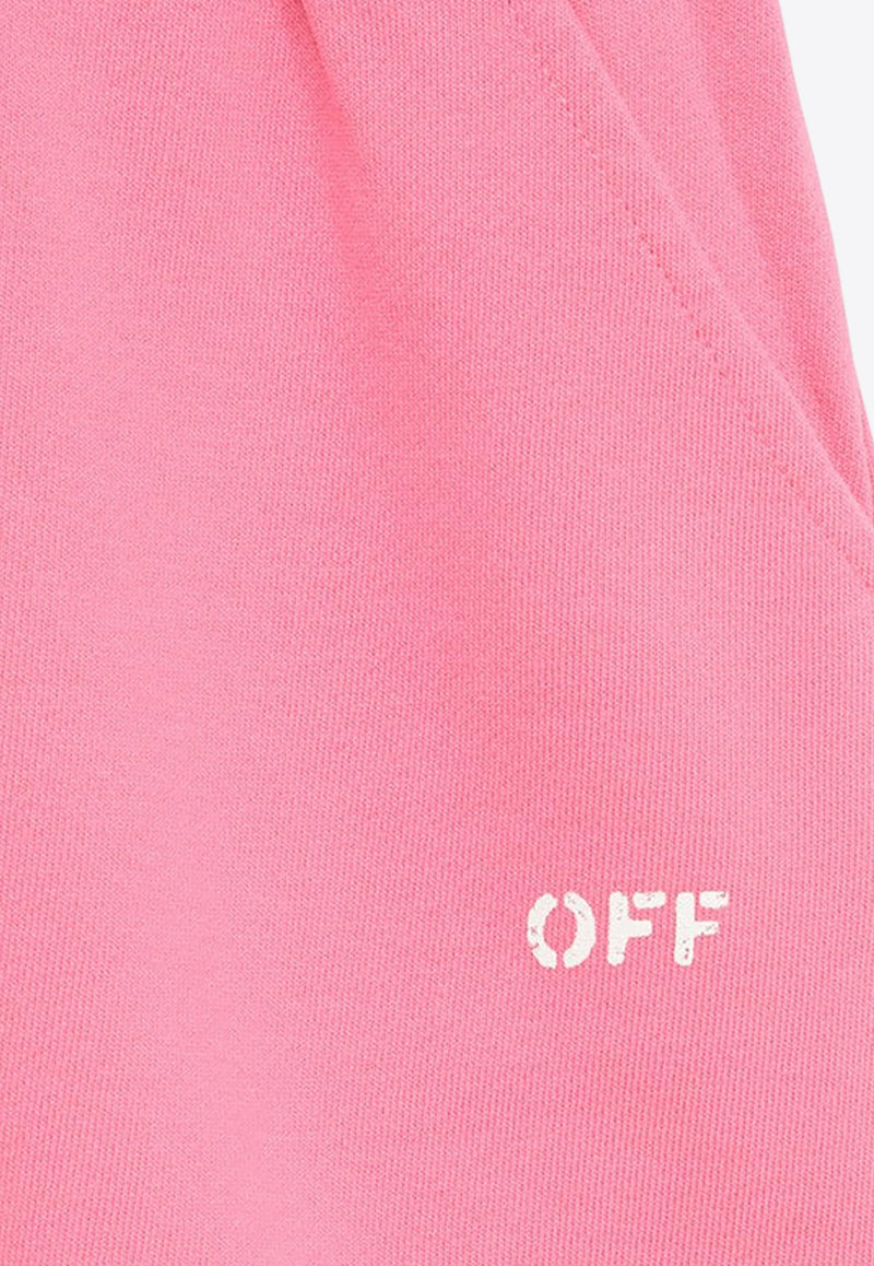 Off-White Kids Girls Logo-Print Skirt OGCK002S24-BFLE001/O_OFFW-3201