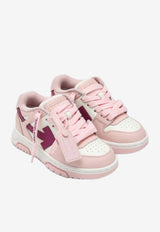 Off-White Kids Girls Out Of Office Low-Top Sneakers Pink OGIA007F24-ALEA001/P_OFFW-013C