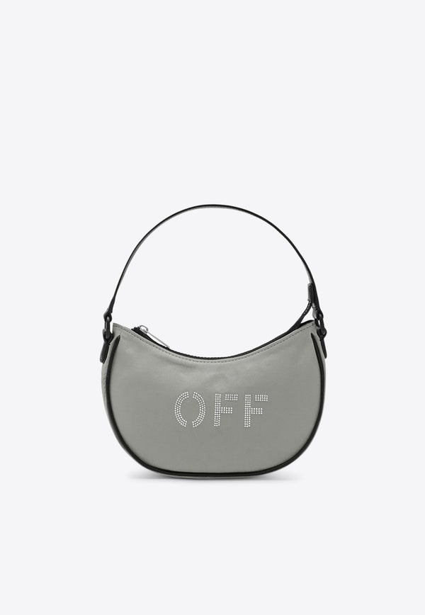 Off-White Studded OFF Shoulder Bag Gray OGNN002F25DEN001/R_OFFW-0572