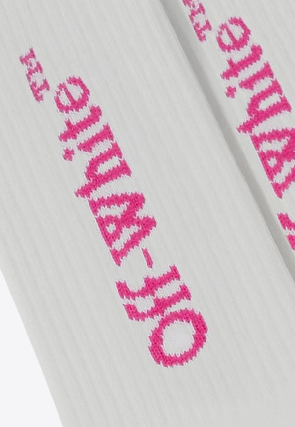 Off-White Signature Logo Socks OGRA003F25KNI002/R_OFFW-0132