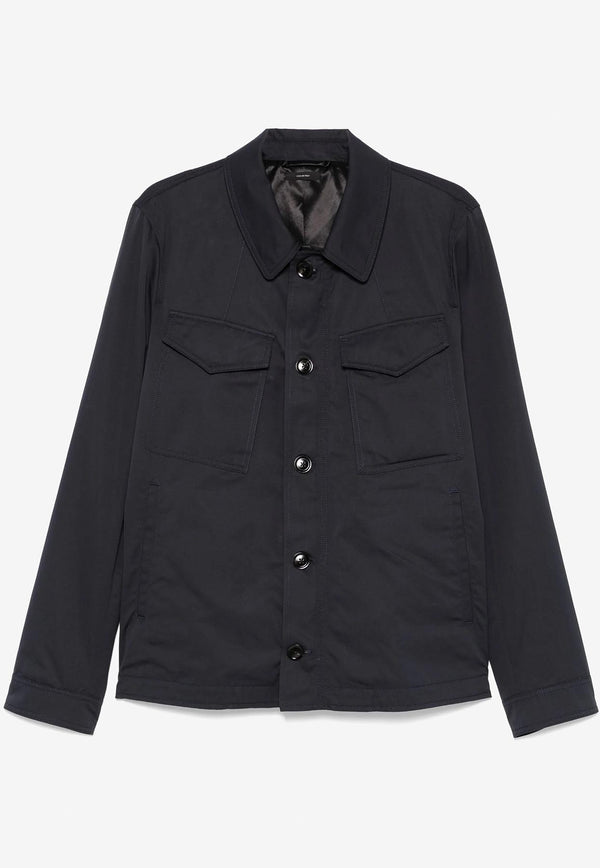 Tom Ford Field Straight Outershirt OJS012-FMC174S25 HB906 Navy