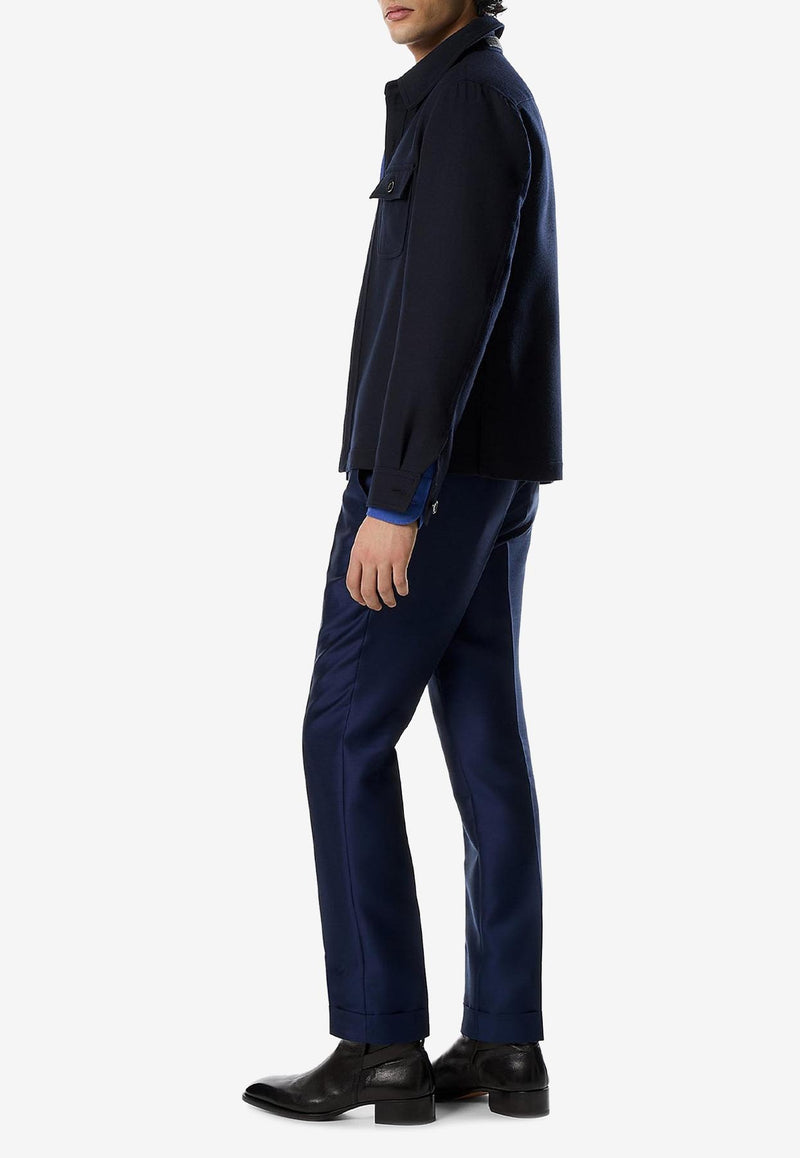 Tom Ford Light Wool Chest Pocket Outershirt OJS016-FMW063 HB825