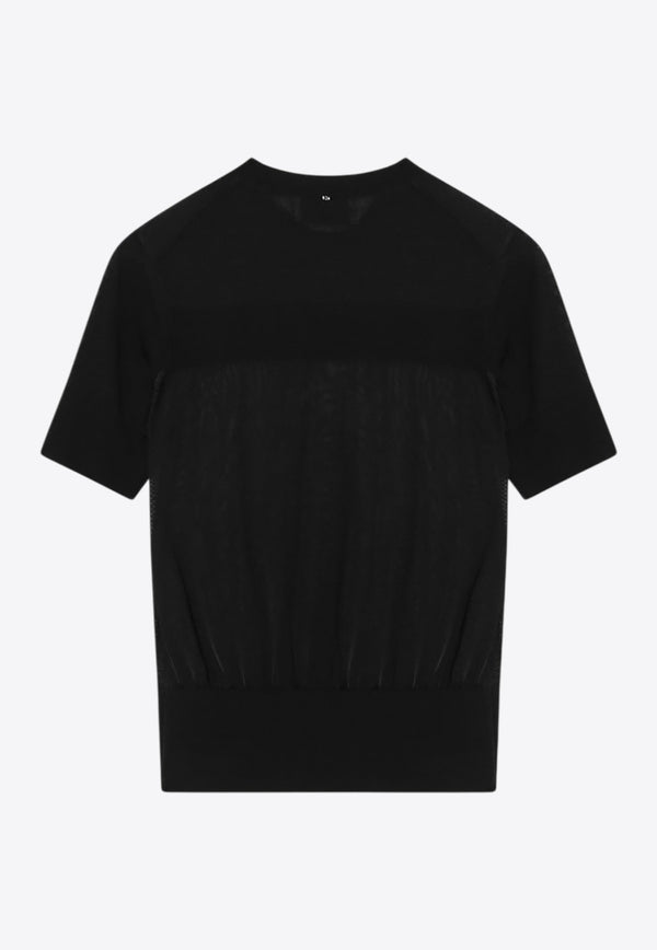 Sportmax Okra Rib Knit T-shirt Black OKRAWO/R_SPORM-006
