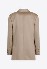 Max Mara Embroidered M Cashmere Beanie Gray MMRETINAWS/R_MAXM-034