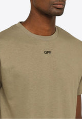 Off-White Logo-Print Crewneck T-shirt OMAA027F23JER008/N_OFFW-6110