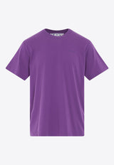 Off-White Diag Stripe Short-Sleeved T-shirt OMAA027S23JER001-3636 Purple