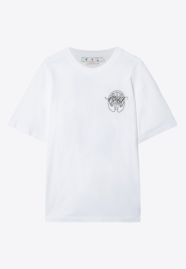 Off-White Hand Arrow Logo T-shirt OMAA038S23JER003-0110 White