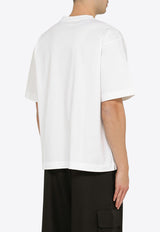 Off-White Logo-Printed Crewneck T-shirt OMAA120C99JER005/O_OFFW-0110