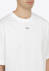 Off-White Logo-Printed Crewneck T-shirt OMAA120C99JER005/O_OFFW-0110