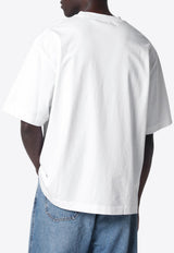 Off-White Big Bookish Skate Logo T-shirt White OMAA120C99JER008/S_OFFW-0110