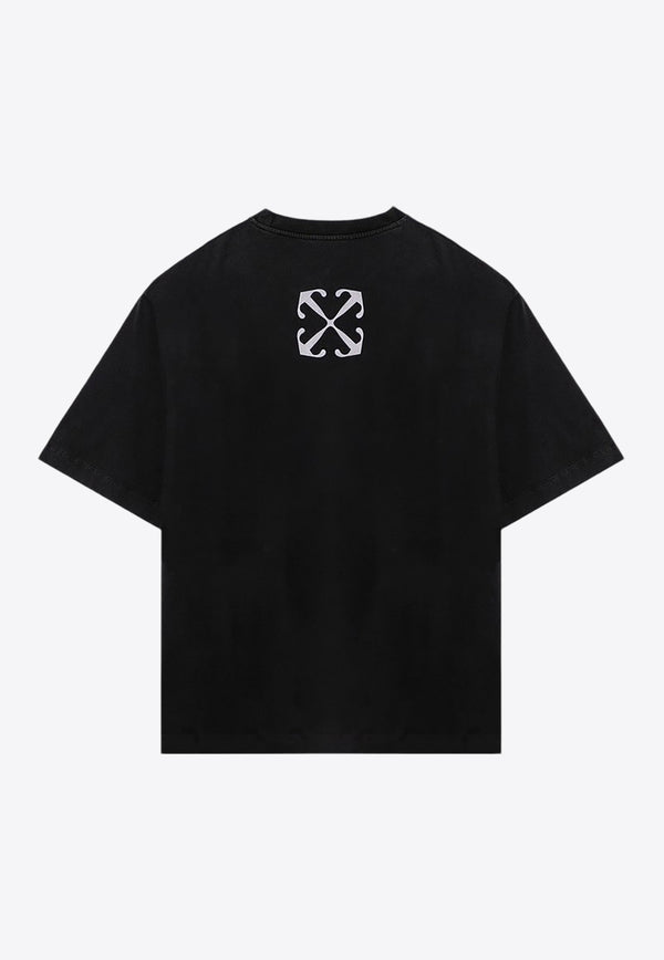 Off-White Blurred Mary Print T-shirt Black OMAA120F24JER009/P_OFFW-1001