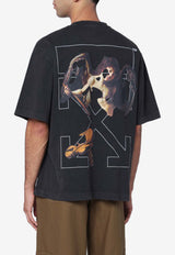 Off-White Cupid Arrow Print Faded T-shirt Black OMAA120F25JER00V/R_OFFW-1301
