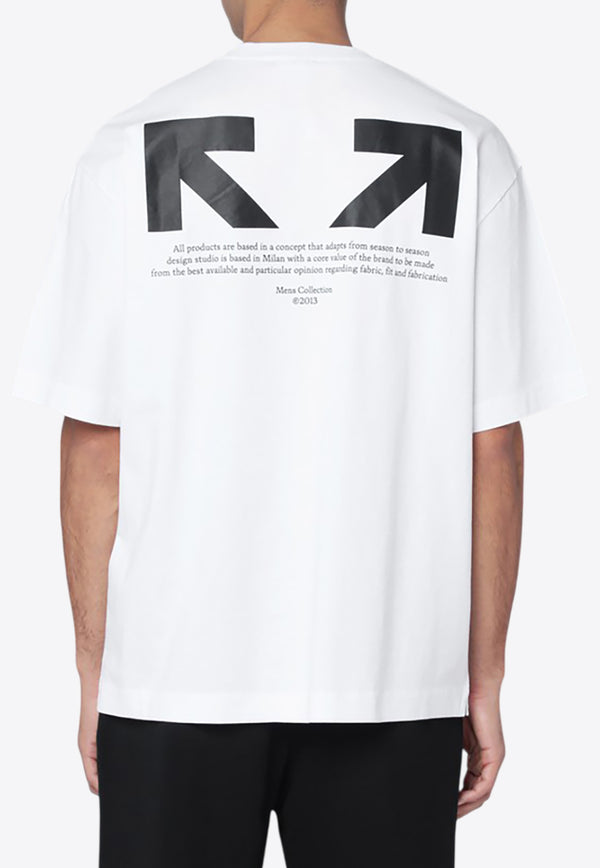 Off-White Half-Arrow Skate T-shirt White OMAA120F25JER013/R_OFFW-0110