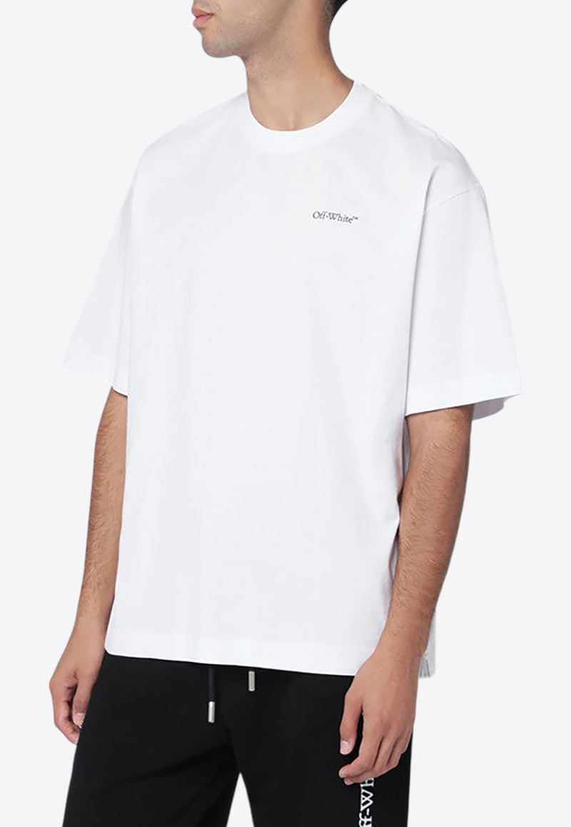 Off-White Half-Arrow Skate T-shirt White OMAA120F25JER013/R_OFFW-0110