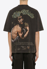 Off-White Bacchus Print Short-Sleeved T-shirt OMAA120S24JER013/O_OFFW-1055