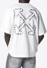 Off-White Chain Arrow Skate T-shirt White OMAA120S26JER004/S_OFFW-1000