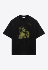 Off-White Bacchus Graphic Print T-shirt Black OMAA161F24JER003/P_OFFW-1065