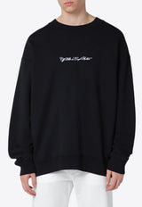 Off-White Script Arrow Diagonal Skate Sweatshirt  Black OMBA054S26FLE001/S_OFFW-0001