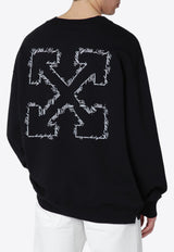 Off-White Script Arrow Diagonal Skate Sweatshirt  Black OMBA054S26FLE001/S_OFFW-0001