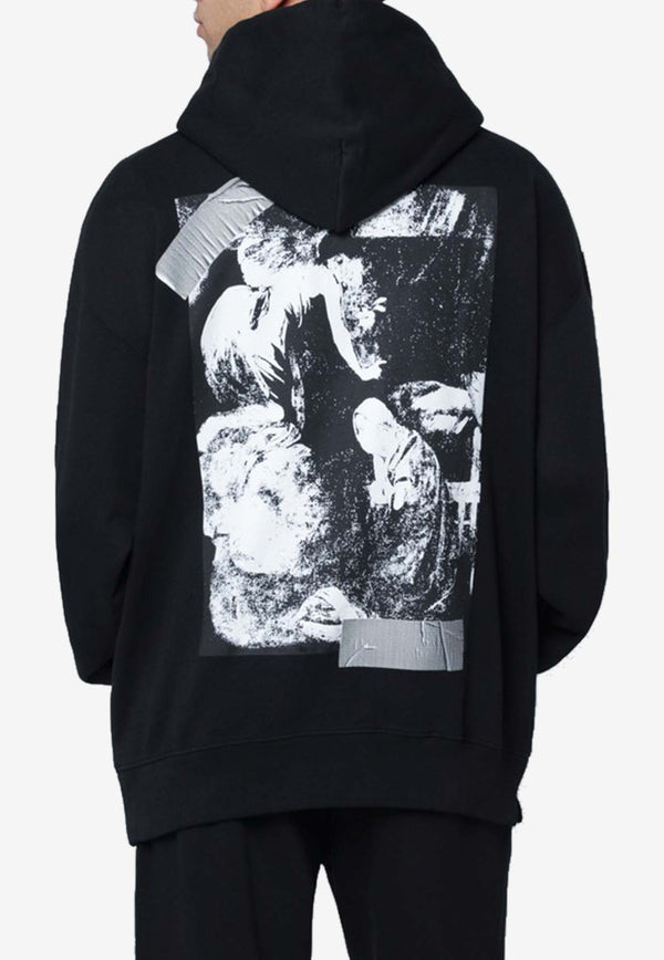 Off-White Cupid Tape Skate Hooded Sweatshirt Black OMBB085F25FLE00Y/R_OFFW-1001