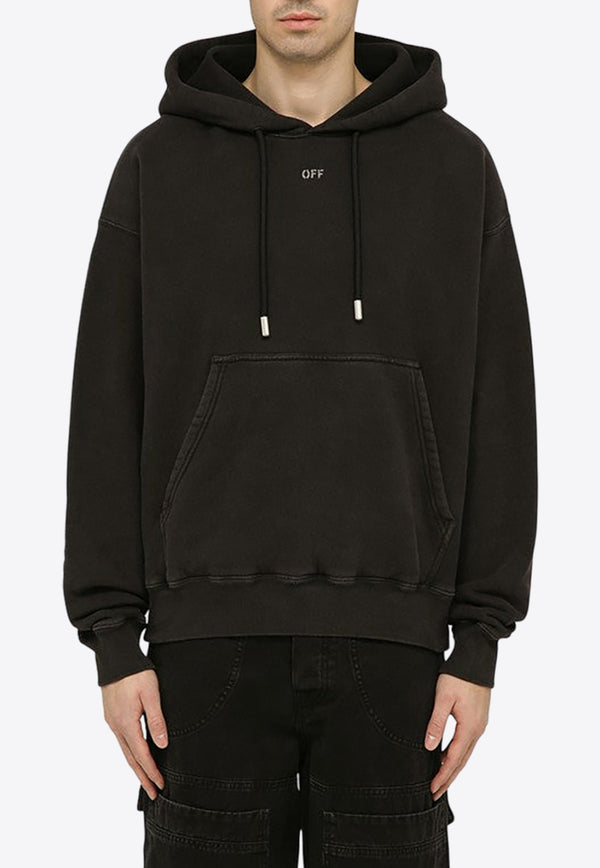 Off-White Stamp Mary Print Hooded Sweatshirt Black OMBB085S24FLE010/O_OFFW-1001
