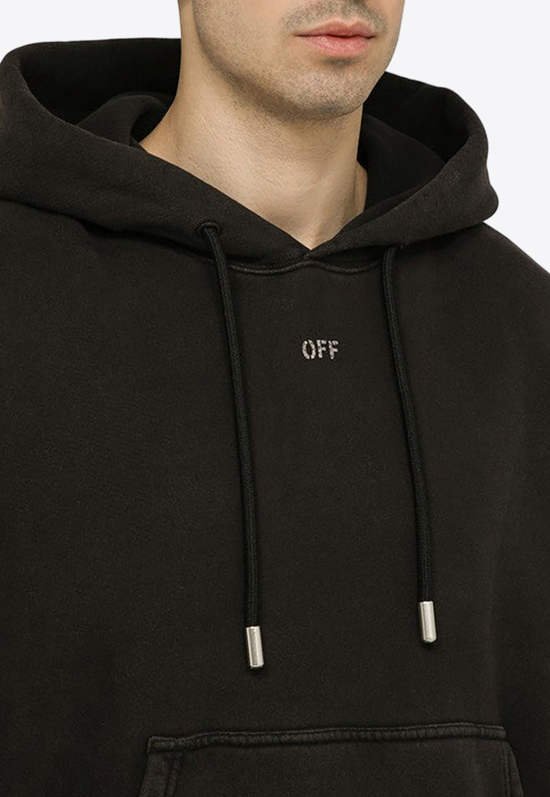 Off-White Stamp Mary Print Hooded Sweatshirt Black OMBB085S24FLE010/O_OFFW-1001