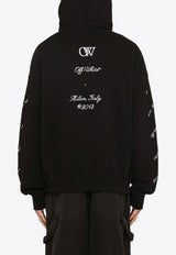 Off-White Logo-Printed Hooded Sweatshirt OMBB085S24FLE011/O_OFFW-1001