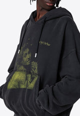 Off-White Bacchus Print Hooded Sweatshirt Black OMBB118F24FLE004/P_OFFW-1065